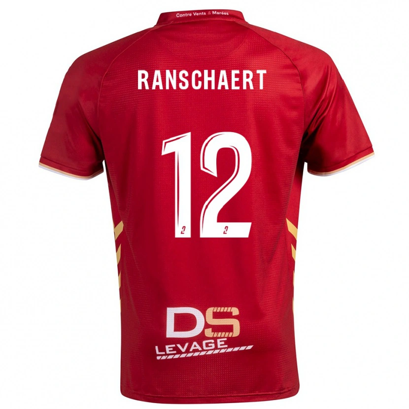 Danxen Kinder Rafael Ranschaert #12 Burgunder Gold Auswärtstrikot Trikot 2025/26 T-Shirt Schweiz