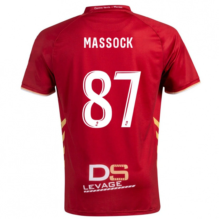 Danxen Kinder Théna Massock #87 Burgunder Gold Auswärtstrikot Trikot 2025/26 T-Shirt Schweiz