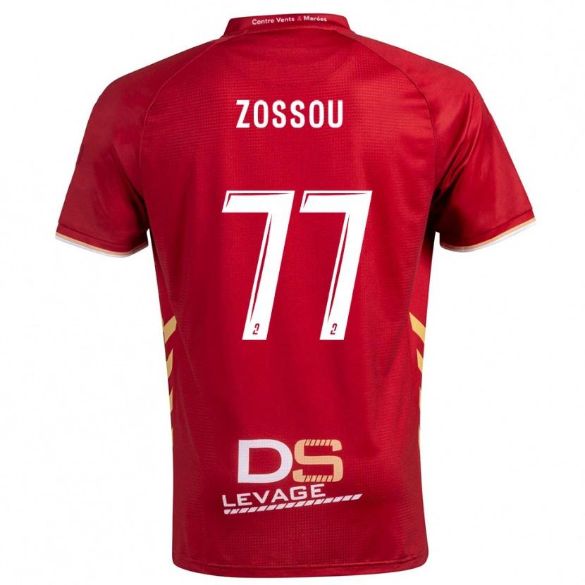 Danxen Kinder Aristide Zossou #77 Burgunder Gold Auswärtstrikot Trikot 2025/26 T-Shirt Schweiz