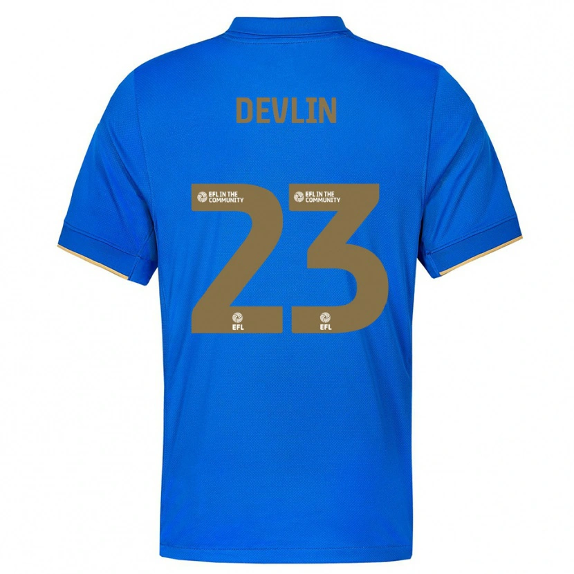 Danxen Herren Charlotte Devlin #23 Blau Gold Heimtrikot Trikot 2025/26 T-Shirt Schweiz