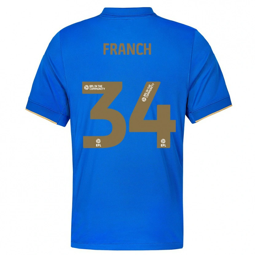 Danxen Herren Adrianna Franch #34 Blau Gold Heimtrikot Trikot 2025/26 T-Shirt Schweiz