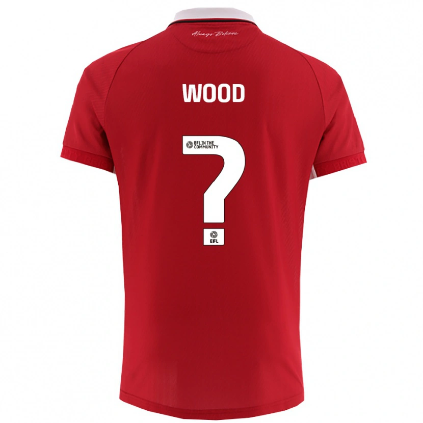 Danxen Herren Callum Wood #0 Rot Weiß Heimtrikot Trikot 2025/26 T-Shirt Schweiz