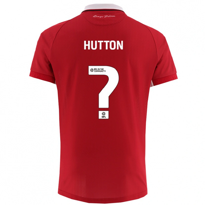Danxen Herren Callum Hutton #0 Rot Weiß Heimtrikot Trikot 2025/26 T-Shirt Schweiz