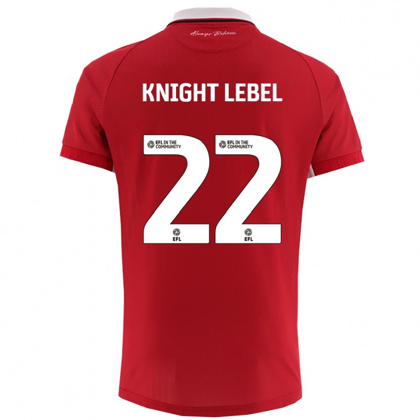 Danxen Herren Jamie Knight-Lebel #22 Rot Weiß Heimtrikot Trikot 2025/26 T-Shirt Schweiz