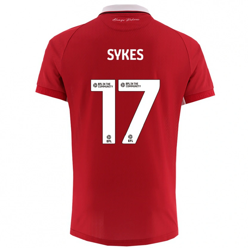 Danxen Herren Mark Sykes #17 Rot Weiß Heimtrikot Trikot 2025/26 T-Shirt Schweiz