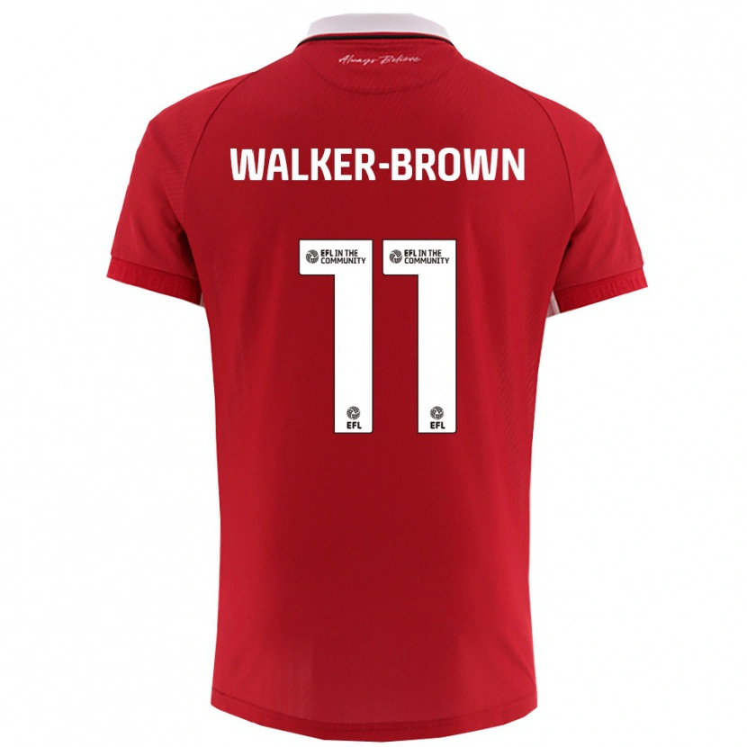 Danxen Herren Rushon Walker-Brown #11 Rot Weiß Heimtrikot Trikot 2025/26 T-Shirt Schweiz