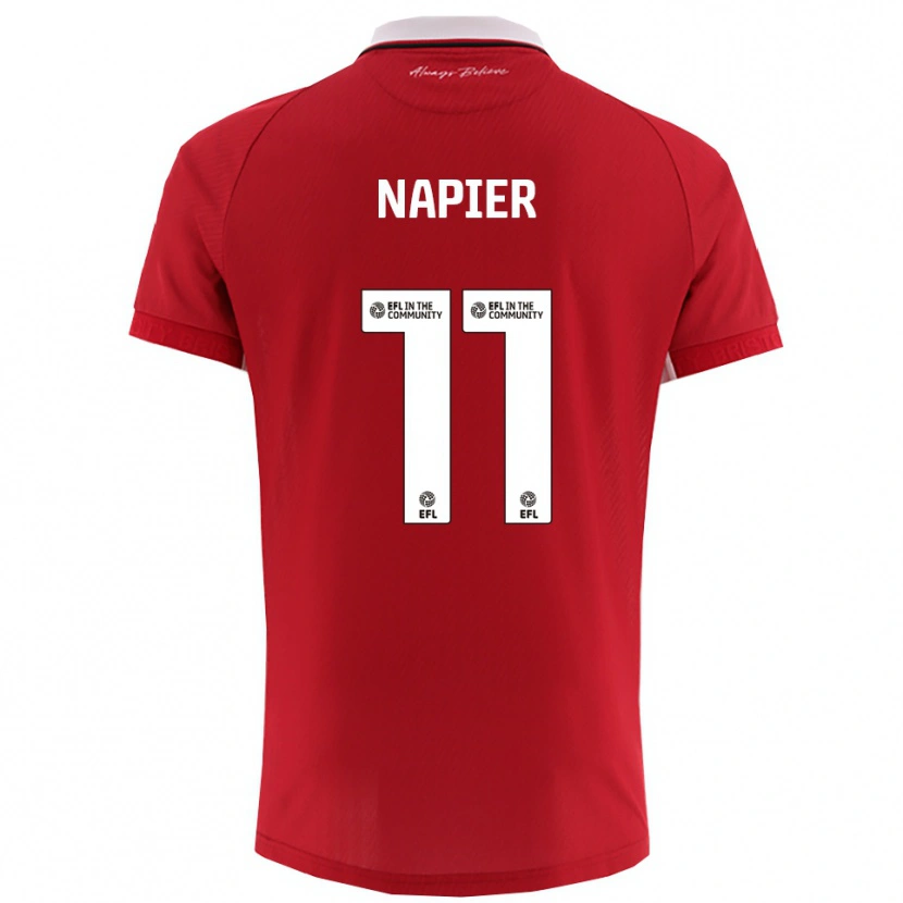Danxen Herren Jamie-Lee Napier #11 Rot Weiß Heimtrikot Trikot 2025/26 T-Shirt Schweiz