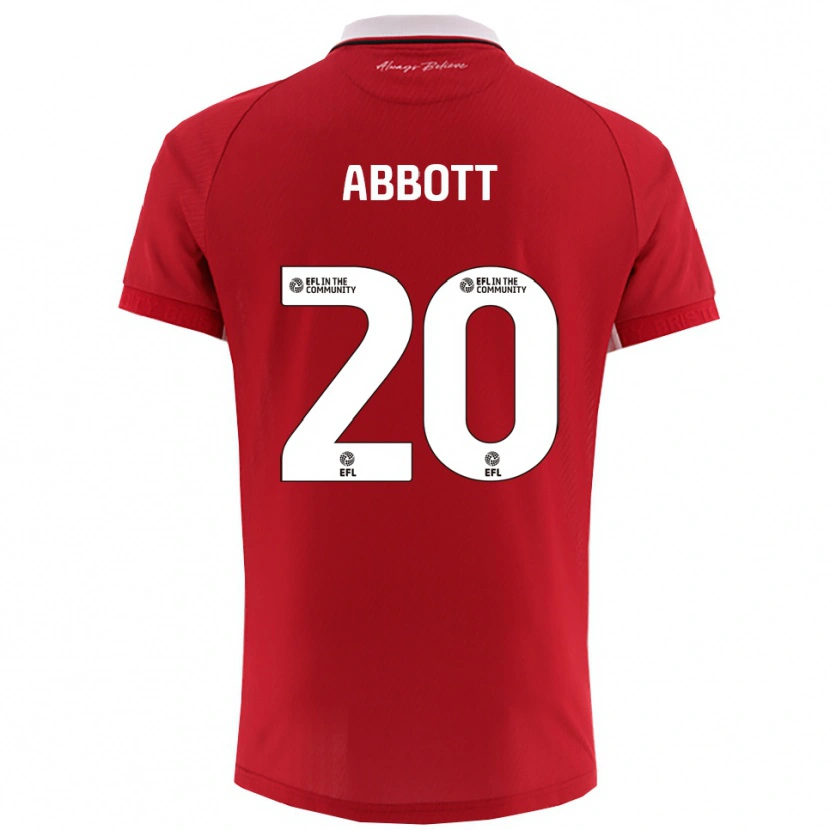 Danxen Herren Isaac Abbott #20 Rot Weiß Heimtrikot Trikot 2025/26 T-Shirt Schweiz