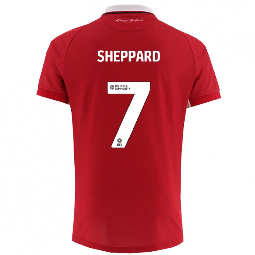 Danxen Herren Ruebin Sheppard #7 Rot Weiß Heimtrikot Trikot 2025/26 T-Shirt Schweiz