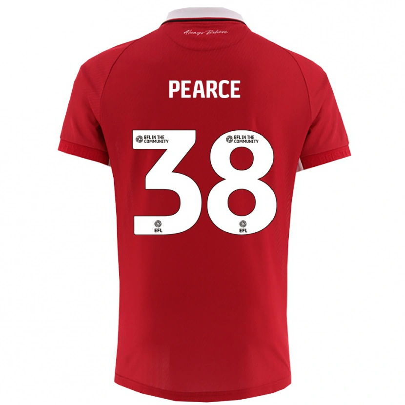 Danxen Herren Manon Pearce #38 Rot Weiß Heimtrikot Trikot 2025/26 T-Shirt Schweiz