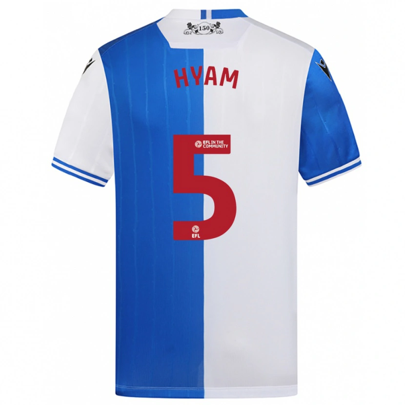 Danxen Herren Dominic Hyam #5 Blau Weiß Heimtrikot Trikot 2025/26 T-Shirt Schweiz