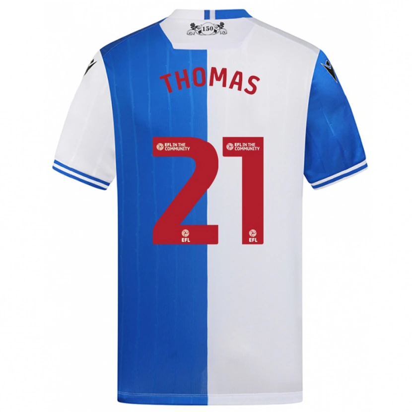 Danxen Herren Lauren Thomas #21 Blau Weiß Heimtrikot Trikot 2025/26 T-Shirt Schweiz