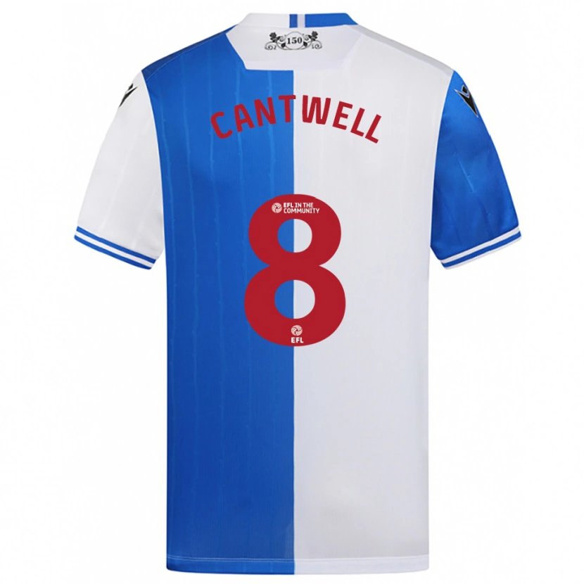Danxen Herren Todd Cantwell #8 Blau Weiß Heimtrikot Trikot 2025/26 T-Shirt Schweiz
