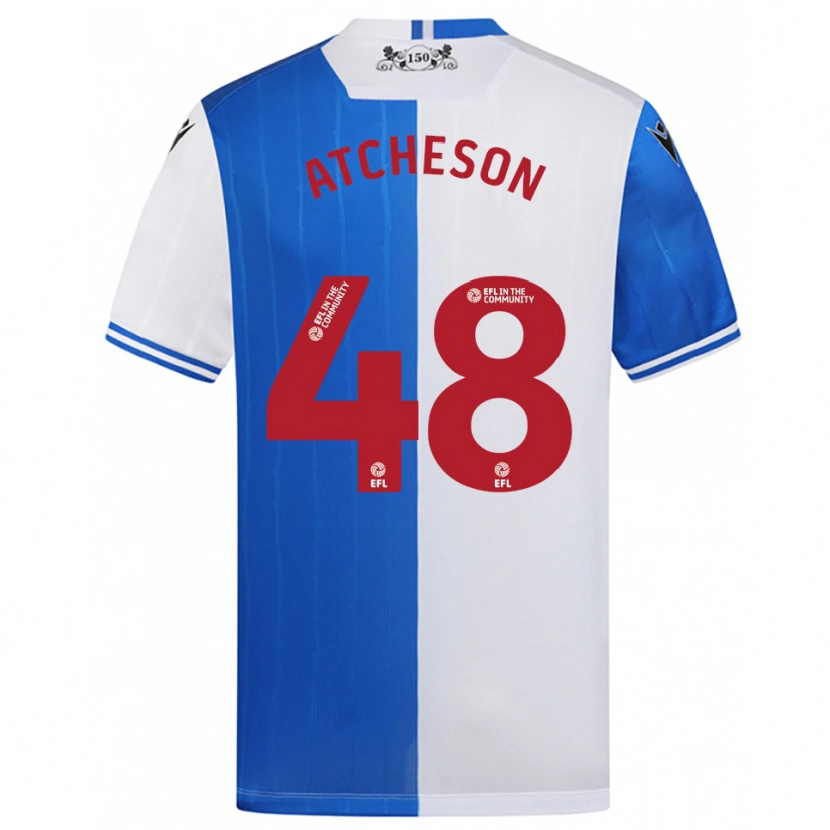 Danxen Herren Tom Atcheson #48 Blau Weiß Heimtrikot Trikot 2025/26 T-Shirt Schweiz
