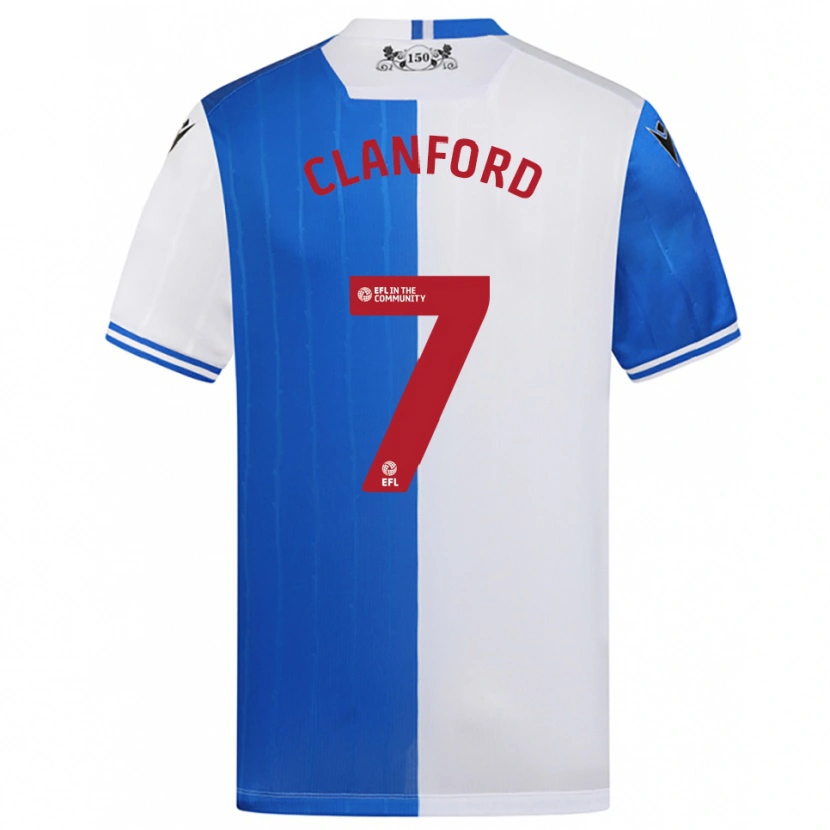 Danxen Herren Charlie Clanford #7 Blau Weiß Heimtrikot Trikot 2025/26 T-Shirt Schweiz