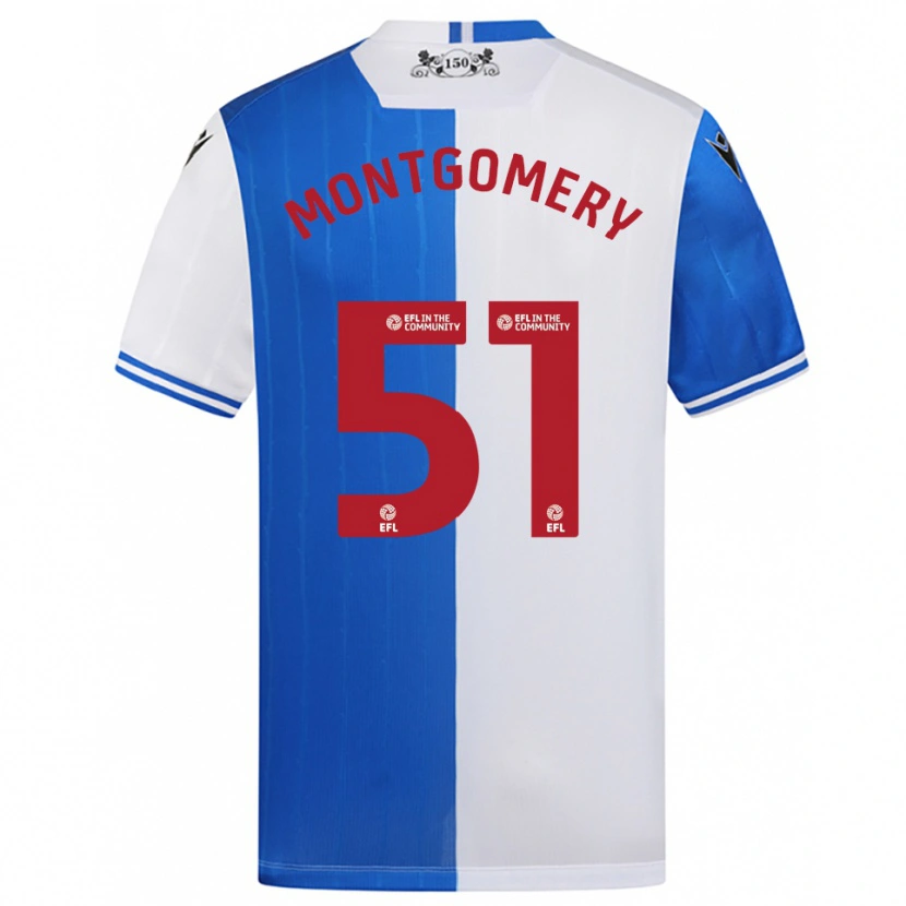 Danxen Herren Kristi Montgomery #51 Blau Weiß Heimtrikot Trikot 2025/26 T-Shirt Schweiz