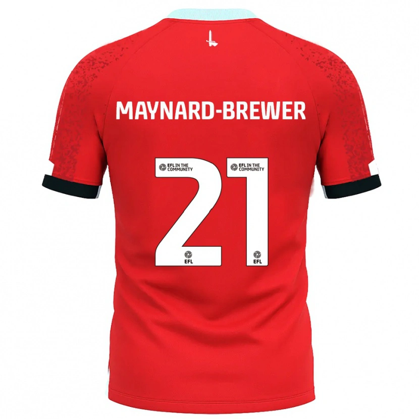 Danxen Herren Ashley Maynard-Brewer #21 Rot Weiß Heimtrikot Trikot 2025/26 T-Shirt Schweiz