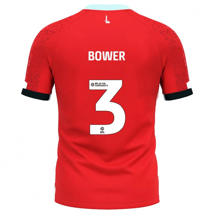 Danxen Herren Toby Bower #3 Rot Weiß Heimtrikot Trikot 2025/26 T-Shirt Schweiz