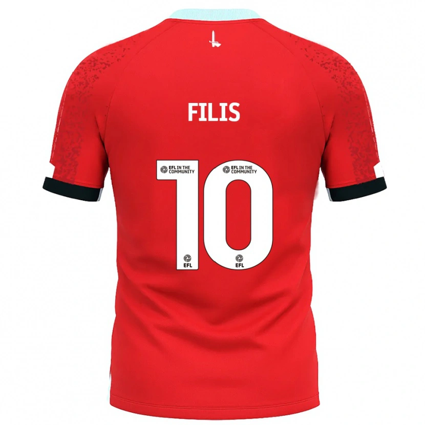 Danxen Herren Melisa Filis #10 Rot Weiß Heimtrikot Trikot 2025/26 T-Shirt Schweiz