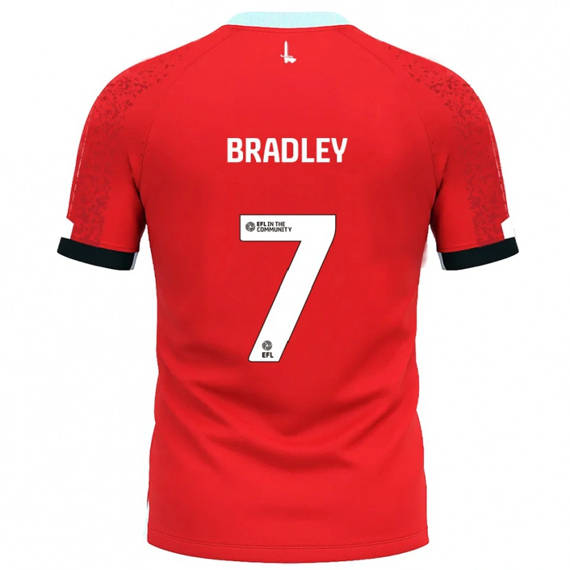 Danxen Herren Katie Bradley #7 Rot Weiß Heimtrikot Trikot 2025/26 T-Shirt Schweiz