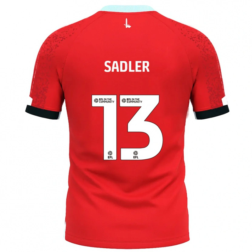 Danxen Herren Jude Sadler #13 Rot Weiß Heimtrikot Trikot 2025/26 T-Shirt Schweiz