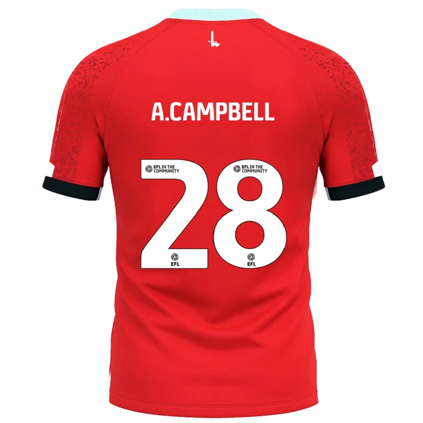 Danxen Herren Allan Campbell #28 Rot Weiß Heimtrikot Trikot 2025/26 T-Shirt Schweiz