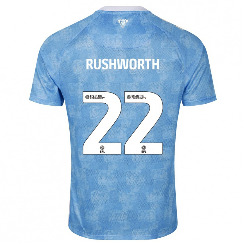 Danxen Herren Carl Rushworth #22 Himmelblau Weiß Heimtrikot Trikot 2025/26 T-Shirt Schweiz