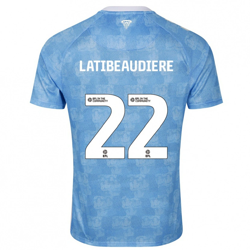 Danxen Herren Joel Latibeaudiere #22 Himmelblau Weiß Heimtrikot Trikot 2025/26 T-Shirt Schweiz