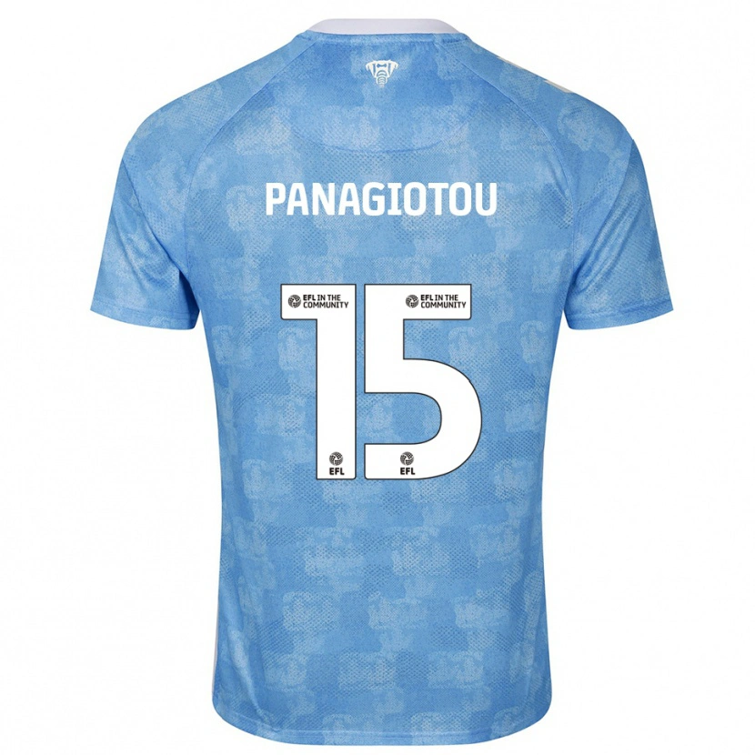 Danxen Herren Constantine Panagiotou #15 Himmelblau Weiß Heimtrikot Trikot 2025/26 T-Shirt Schweiz