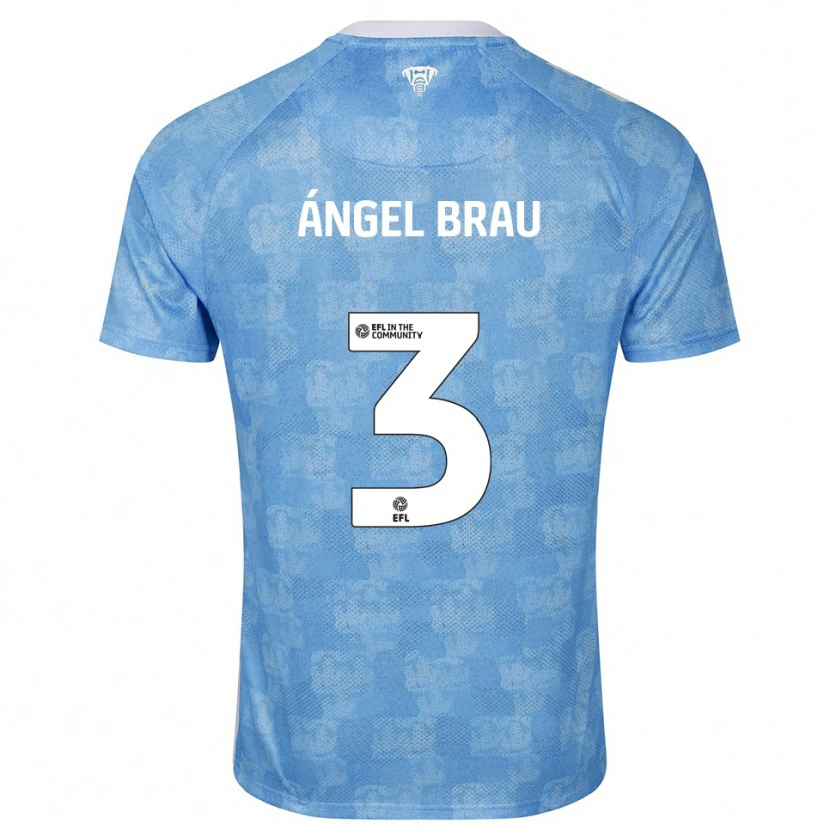 Danxen Herren Miguel Ángel Brau #3 Himmelblau Weiß Heimtrikot Trikot 2025/26 T-Shirt Schweiz