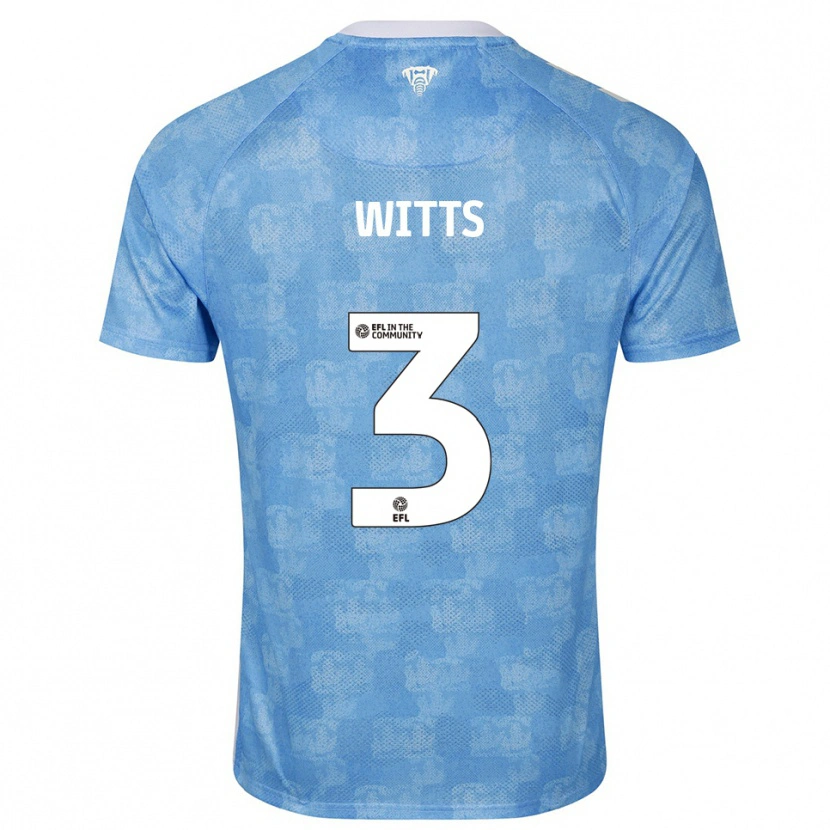 Danxen Herren Callum Witts #3 Himmelblau Weiß Heimtrikot Trikot 2025/26 T-Shirt Schweiz