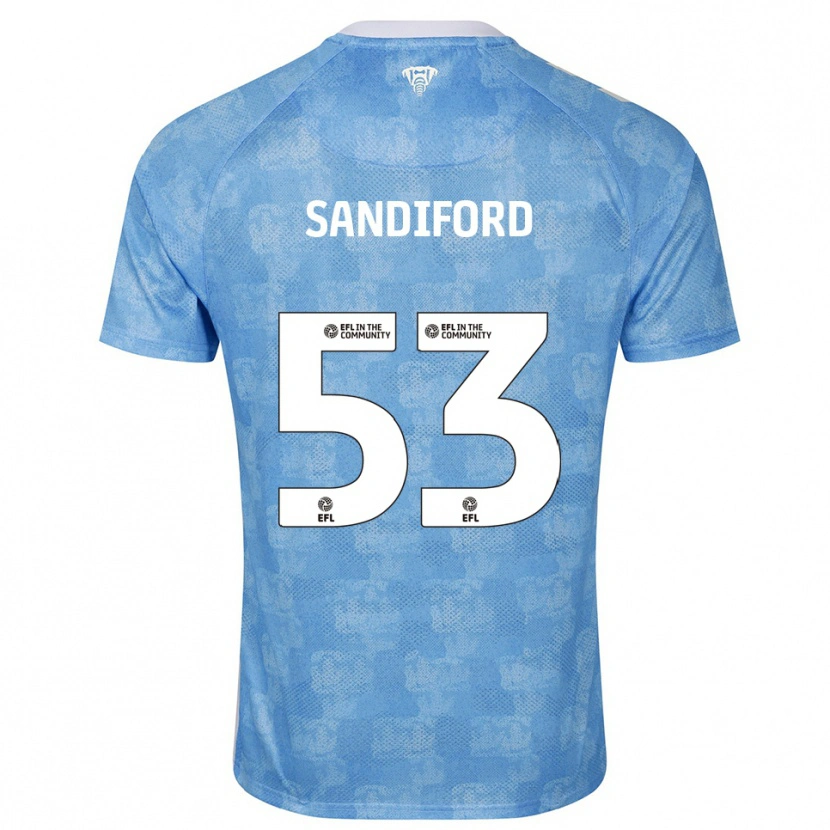 Danxen Herren Greg Sandiford #53 Himmelblau Weiß Heimtrikot Trikot 2025/26 T-Shirt Schweiz