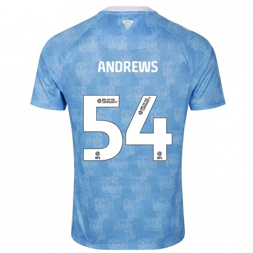Danxen Herren Kai Andrews #54 Himmelblau Weiß Heimtrikot Trikot 2025/26 T-Shirt Schweiz