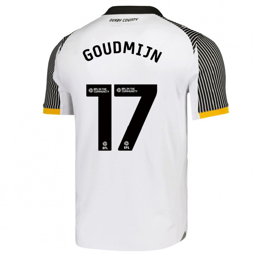 Danxen Herren Kenzo Goudmijn #17 Weiß Schwarz Heimtrikot Trikot 2025/26 T-Shirt Schweiz