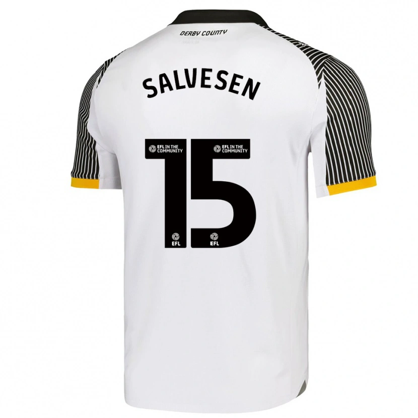 Danxen Herren Lars-Jørgen Salvesen #15 Weiß Schwarz Heimtrikot Trikot 2025/26 T-Shirt Schweiz