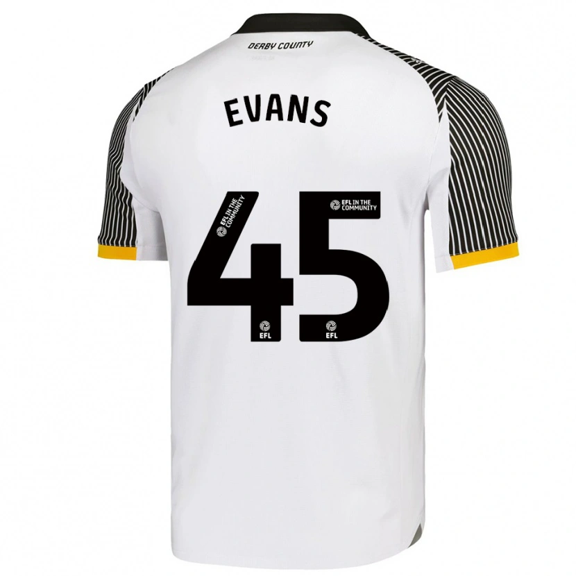 Danxen Herren Harry Evans #45 Weiß Schwarz Heimtrikot Trikot 2025/26 T-Shirt Schweiz