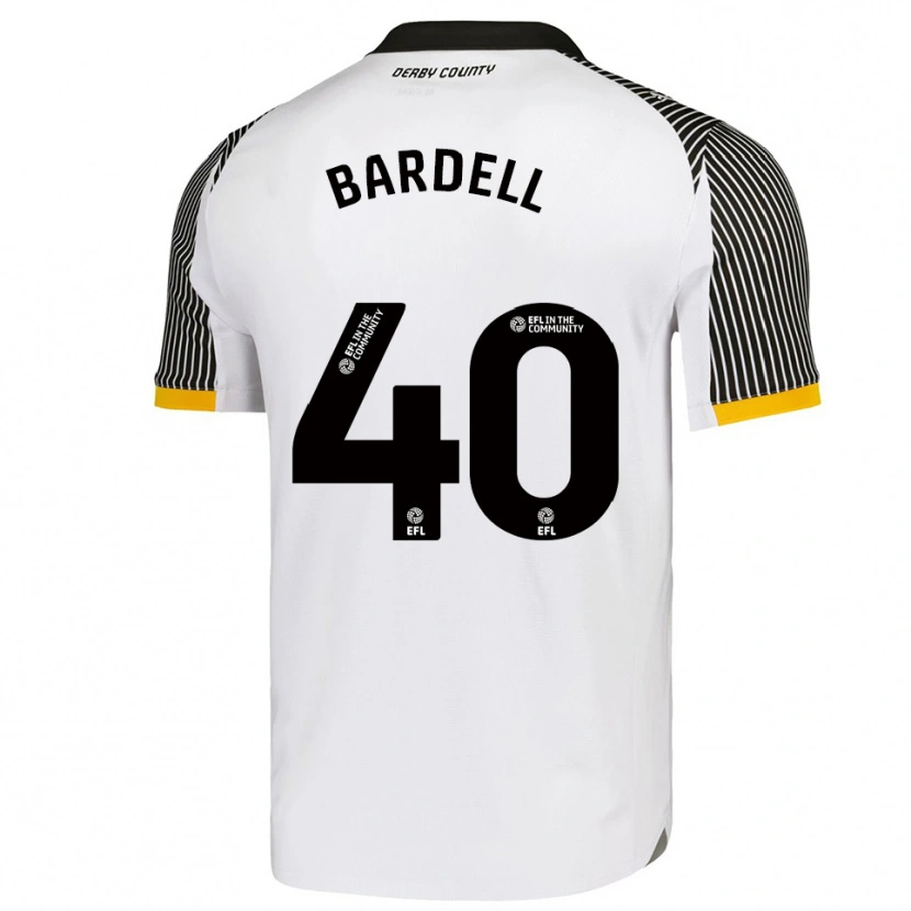 Danxen Herren Max Bardell #40 Weiß Schwarz Heimtrikot Trikot 2025/26 T-Shirt Schweiz