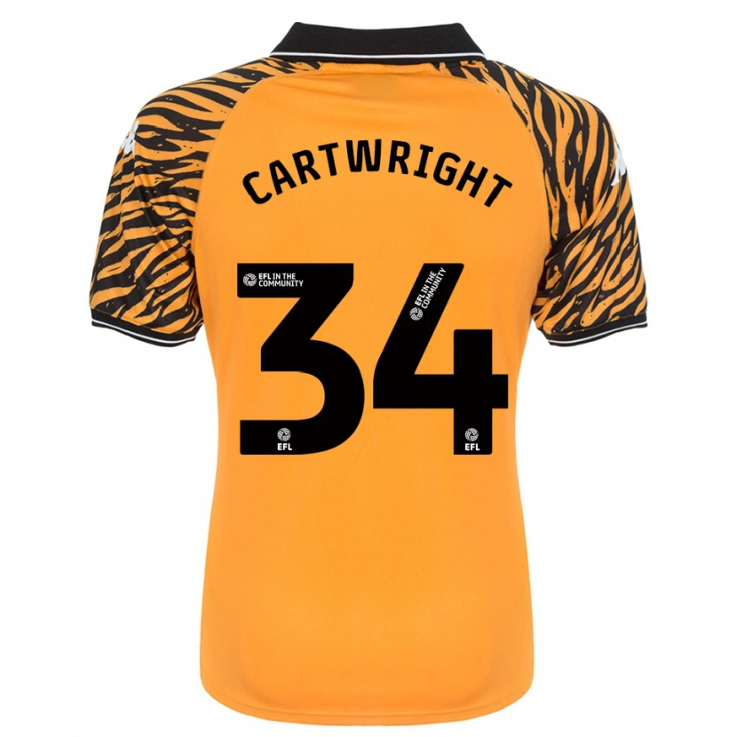Danxen Herren Harvey Cartwright #34 Orange Schwarz Heimtrikot Trikot 2025/26 T-Shirt Schweiz