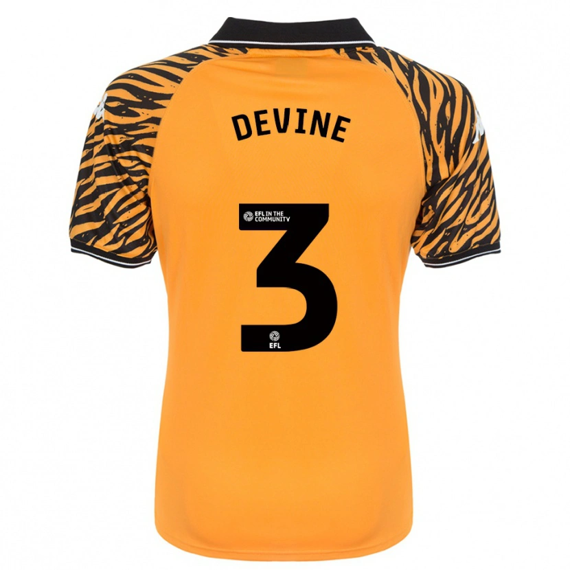 Danxen Herren Ed Devine #3 Orange Schwarz Heimtrikot Trikot 2025/26 T-Shirt Schweiz