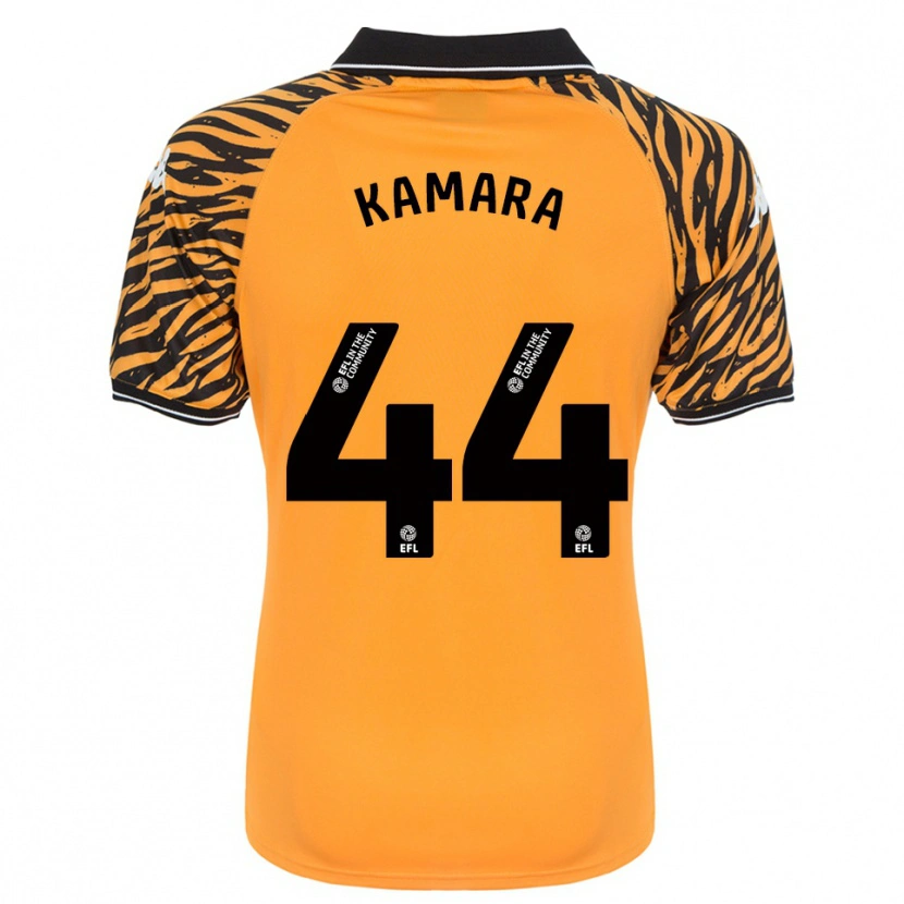 Danxen Herren Abu Kamara #44 Orange Schwarz Heimtrikot Trikot 2025/26 T-Shirt Schweiz
