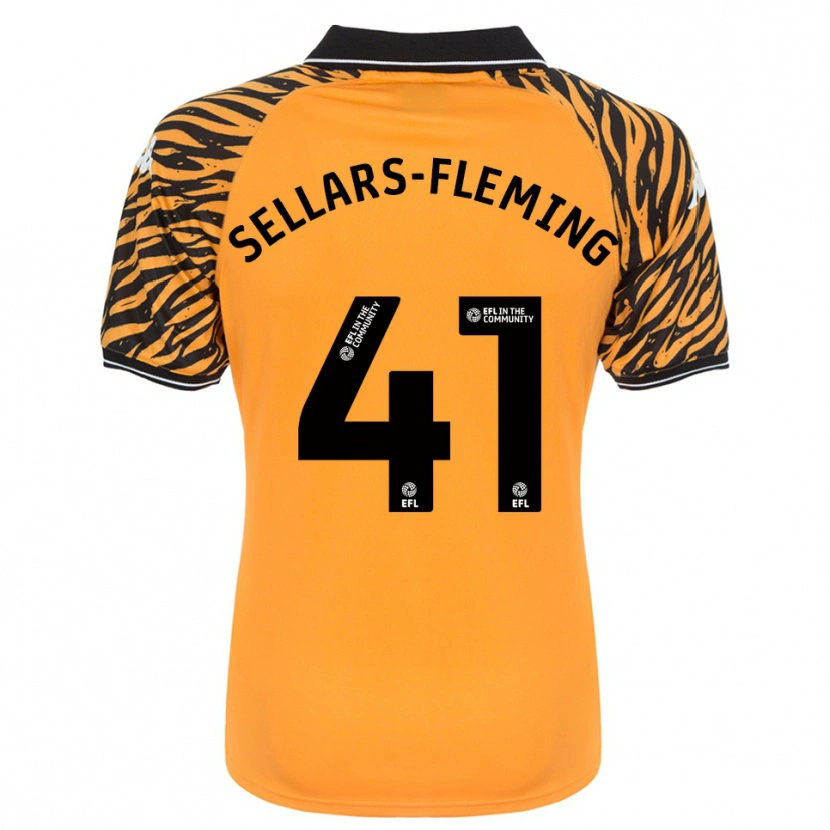 Danxen Herren Tyrell Sellars-Fleming #41 Orange Schwarz Heimtrikot Trikot 2025/26 T-Shirt Schweiz