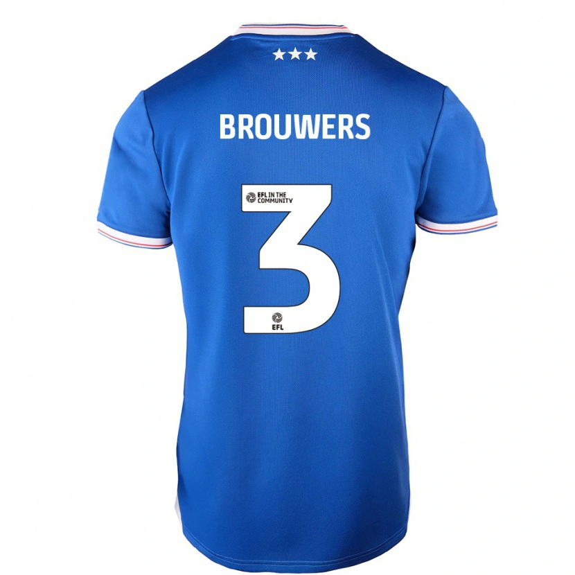 Danxen Herren Steve Brouwers #3 Blau Weiß Heimtrikot Trikot 2025/26 T-Shirt Schweiz