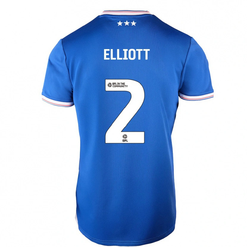 Danxen Herren Leon Elliott #2 Blau Weiß Heimtrikot Trikot 2025/26 T-Shirt Schweiz