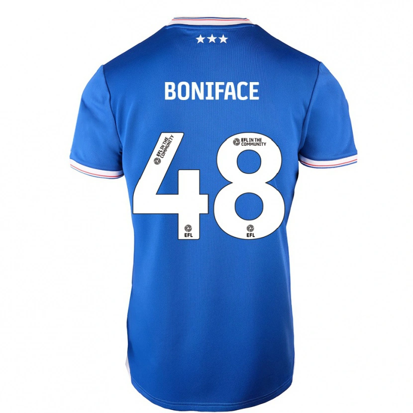 Danxen Herren Somto Boniface #48 Blau Weiß Heimtrikot Trikot 2025/26 T-Shirt Schweiz