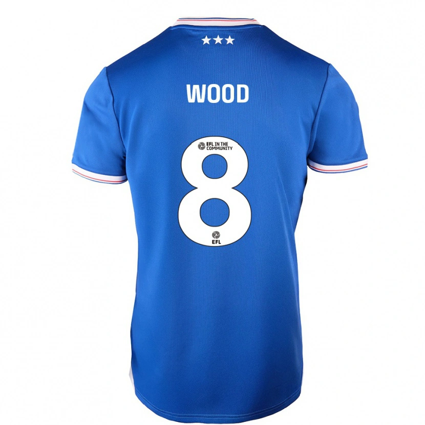Danxen Herren Charlie Wood #8 Blau Weiß Heimtrikot Trikot 2025/26 T-Shirt Schweiz