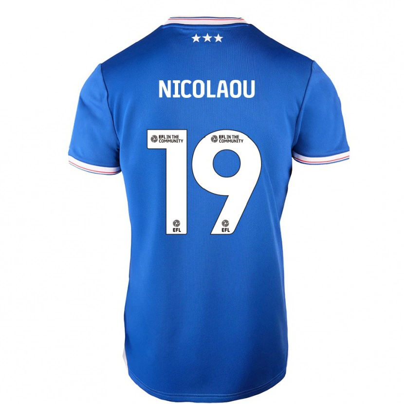 Danxen Herren Shakil Nicolaou #19 Blau Weiß Heimtrikot Trikot 2025/26 T-Shirt Schweiz