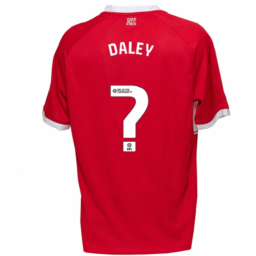 Danxen Herren Jack Daley #0 Rot Weiß Heimtrikot Trikot 2025/26 T-Shirt Schweiz