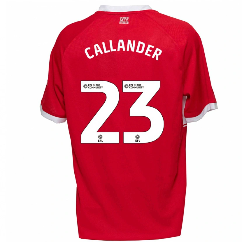 Danxen Herren Chelsea Callander #23 Rot Weiß Heimtrikot Trikot 2025/26 T-Shirt Schweiz