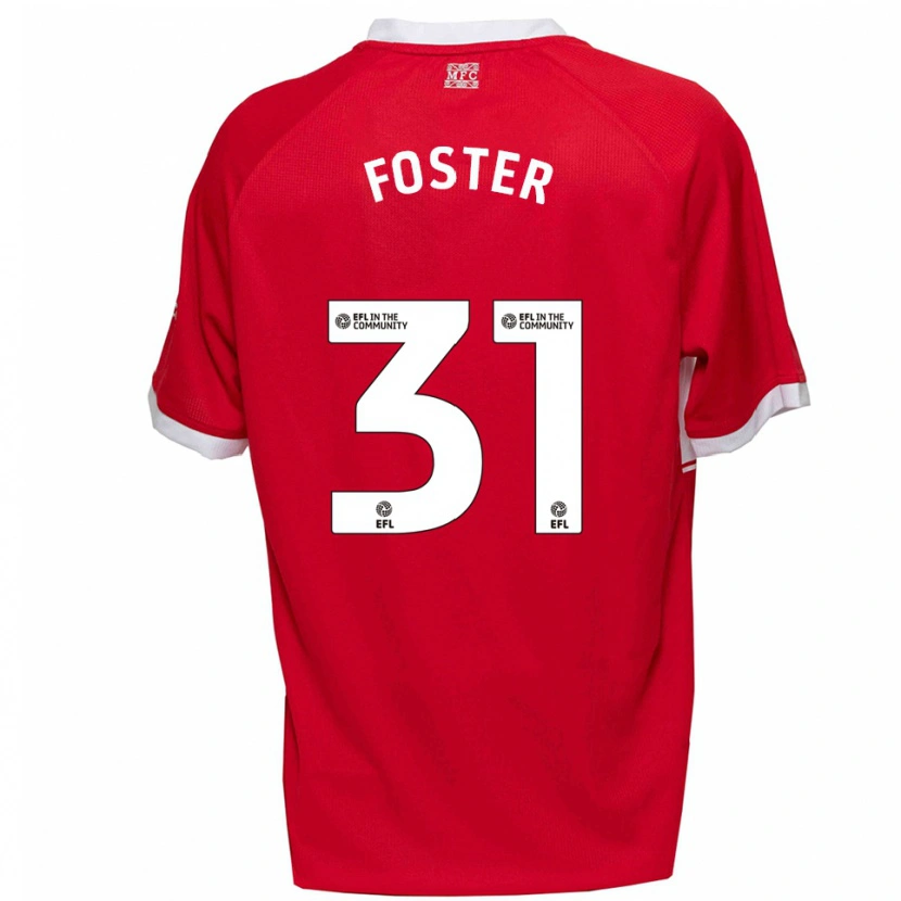 Danxen Herren Owen Foster #31 Rot Weiß Heimtrikot Trikot 2025/26 T-Shirt Schweiz