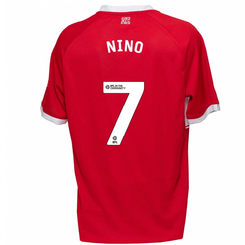 Danxen Herren Collins Nino #7 Rot Weiß Heimtrikot Trikot 2025/26 T-Shirt Schweiz